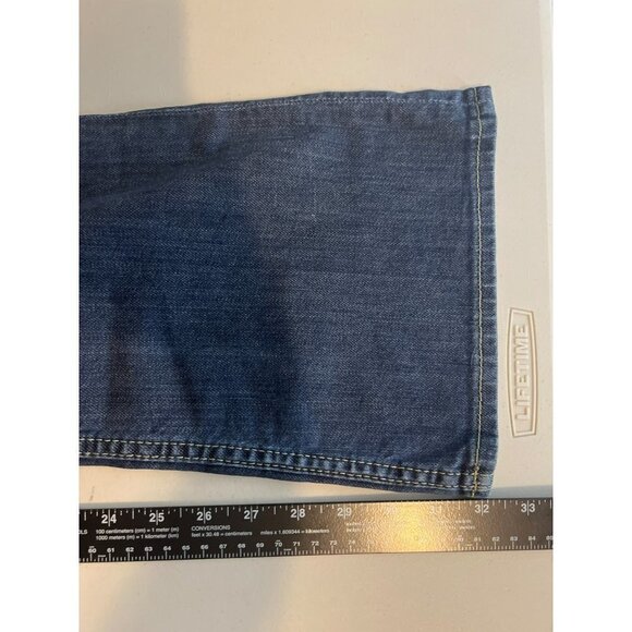 William Rast Sz 26 Savoy Regular Rise Trouser Wide Leg Jean Medium Wash 98% Cott - Picture 8 of 8